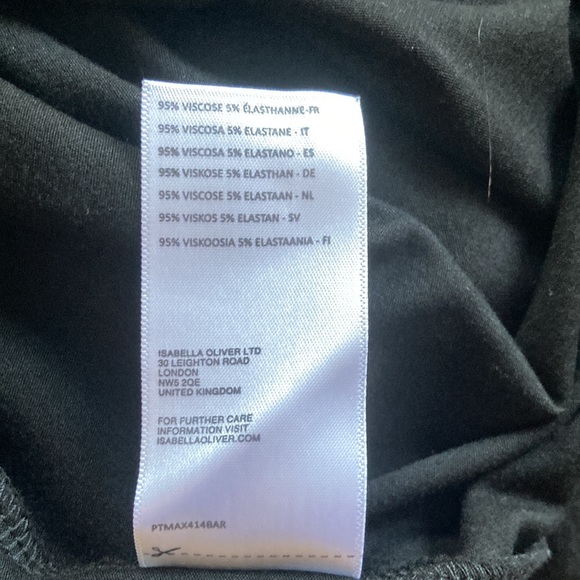 Isabella Oliver black strapless stretch dress size 3 / US 8 NWOT - Picture 5 of 7